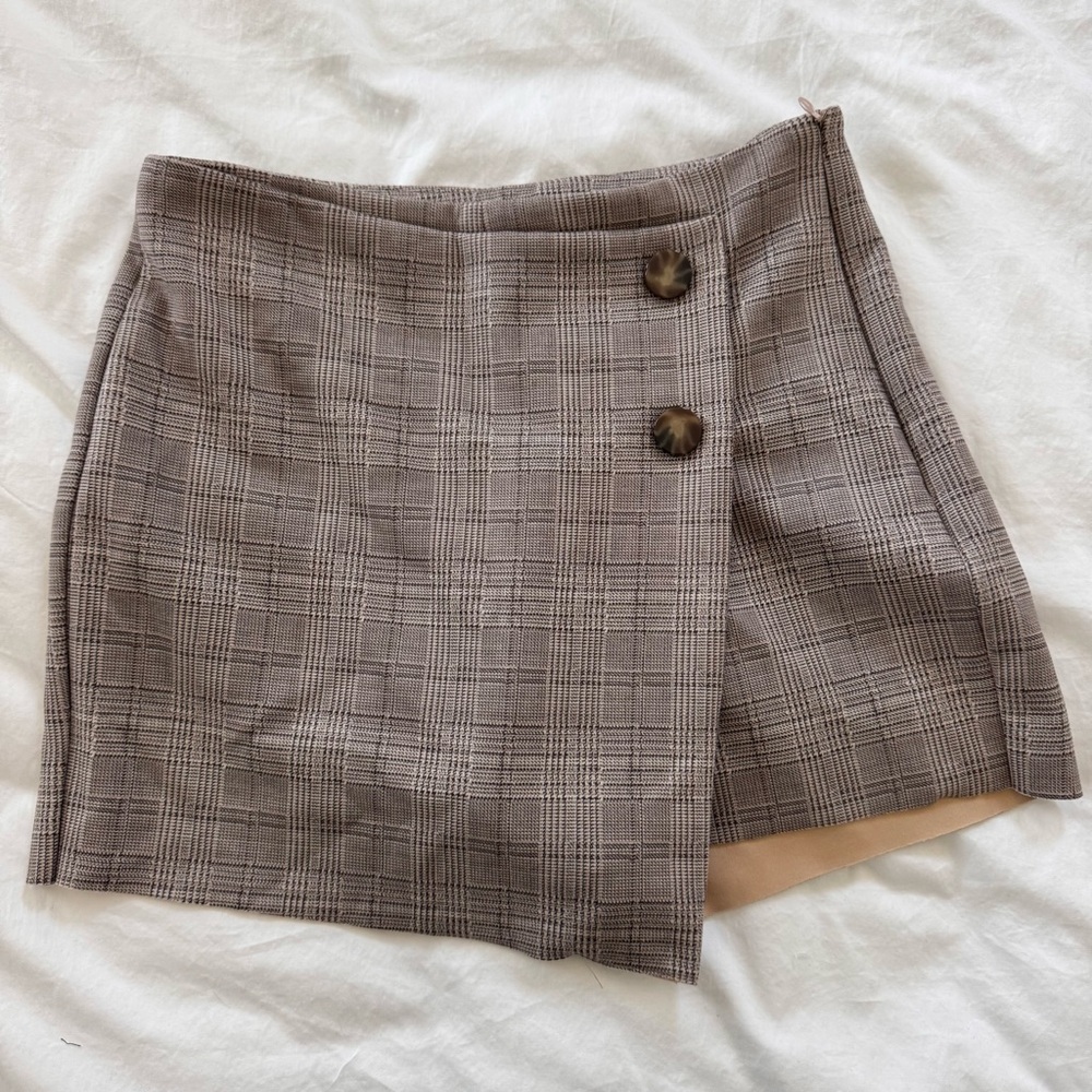 Zara Gray Mini Skort